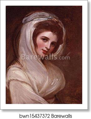 Emma, Lady Hamilton by George Romney, Art Print