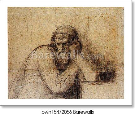 King Saul by George Romney, Art Print