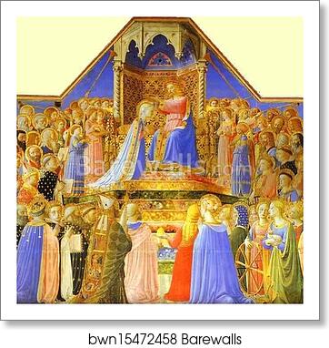 The Coronation of the Virgin by Fra Angelico, Art Print