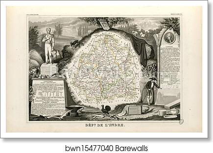Dépt. de l'Indre (région du centre) by Victor Jules Levasseur, Art Print