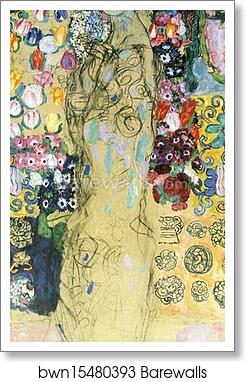 Portrait of a Lady by Gustav Klimt, Art Print