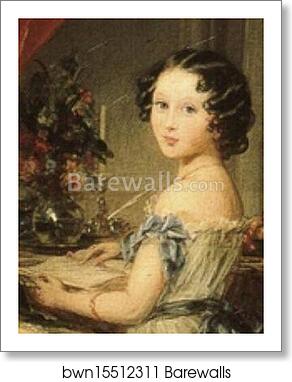 Grand Duchess Maria Nikolaevna with Her Children. Detail by Christina Robertson, Art Print Grand Duchess Maria Nikolaevna with Her Children. Detail by Christina Robertson, Art Print