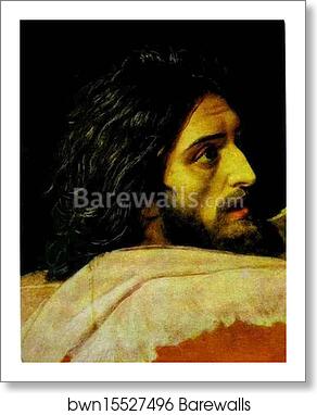 Head of John the Baptist by Alexander Ivanov, Art Print
