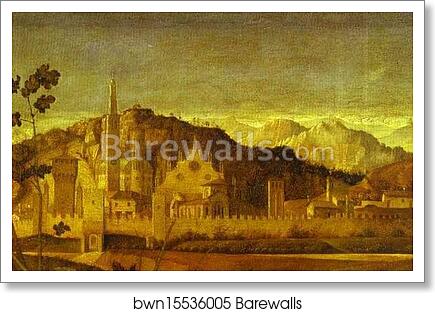 Pietà. Detail by Giovanni Bellini, Art Print