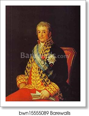 Portrait of Jose Antonio, Marques Caballero Képmása by Francisco De Goya Y Lucientes, Art Print