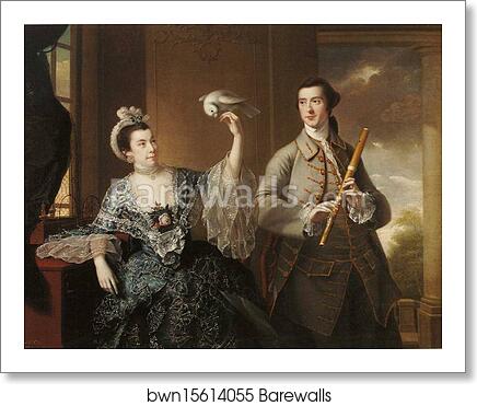 Mr and Mrs William Chase by Joseph Wright Of Derby, Art Print