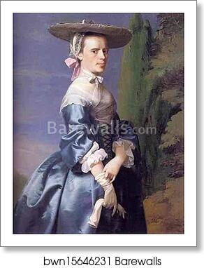 Mrs. Nathaniel Allen (Sarah Sargent) by John Singleton Copley, Art Print