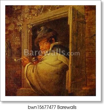 A Man in the Window by Adriaen Van Ostade, Art Print