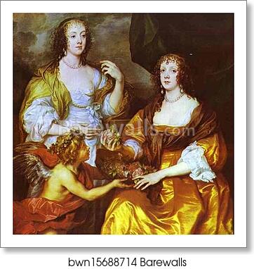 Lady Elizabeth Thimbleby and Dorothy, Viscountess Andover by Sir Anthony Van Dyck, Art Print Lady Elizabeth Thimbleby and Dorothy, Viscountess Andover by Sir Anthony Van Dyck, Art Print