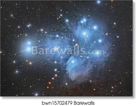 The Pleiades open star cluster in the constellation of Taurus by ...