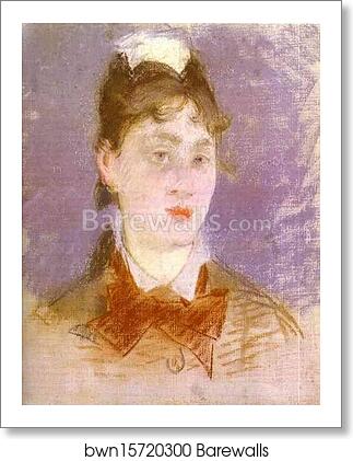 Young Girl with Wing Collar (Jeune fille au col cassé, de face) by Edouard Manet, Art Print Young Girl with Wing Collar (Jeune fille au col cassé, de face) by Edouard Manet, Art Print