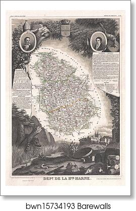 Dept. de la Haute Marne by Victor Jules Levasseur, Art Print Dept. de la Haute Marne by Victor Jules Levasseur, Art Print