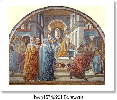 Tabernacle of the Visitation: Expultion of Joachim from the Temple by Benozzo Gozzoli, Art Print Tabernacle of the Visitation: Expultion of Joachim from the Temple by Benozzo Gozzoli, Art Print