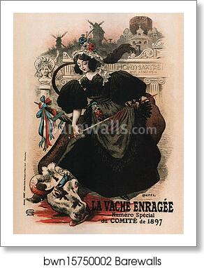 Vache enragée by Auguste Roedel, Art Print