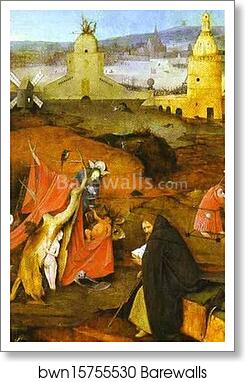 St. Anthony at Meditation by Hieronymus Bosch, Art Print