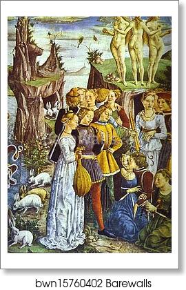 Triumph of Venus. Detail from "April" from the Cycle of the Months by Francesco Del Cossa, Art Print Triumph of Venus. Detail from "April" from the Cycle of the Months by Francesco Del Cossa, Art Print