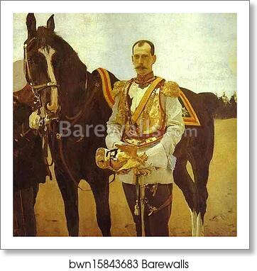Portrait of Grand Duke Pavel Alexandrovich by Valentin Serov, Art Print