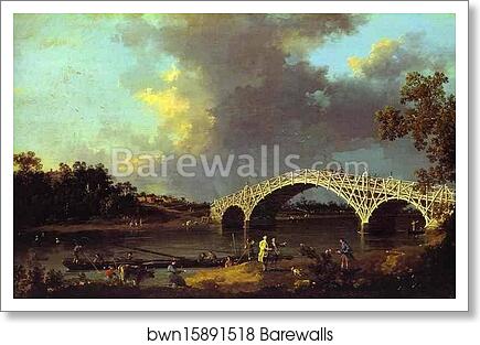 Old Walton Bridge by Giovanni Antonio Canale, Called Canaletto, Art Print