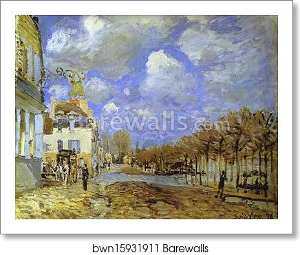 Flood at Port-Marly by Alfred Sisley, Art Print