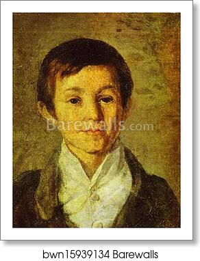 Portrait of K. N. Milyukov as a Child by Grigoriy Soroka, Art Print Portrait of K. N. Milyukov as a Child by Grigoriy Soroka, Art Print