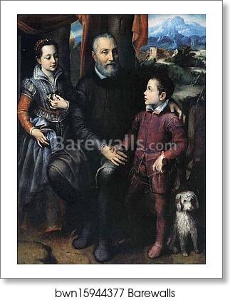 Portrait of Amilcare, Minerva and Asdrubale Anguissola by Sofonisba Anguissola, Art Print Portrait of Amilcare, Minerva and Asdrubale Anguissola by Sofonisba Anguissola, Art Print