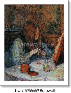 Madame Poupoule at Her Dressing Table by Henri De Toulouse-Lautrec, Art Print Madame Poupoule at Her Dressing Table by Henri De Toulouse-Lautrec, Art Print