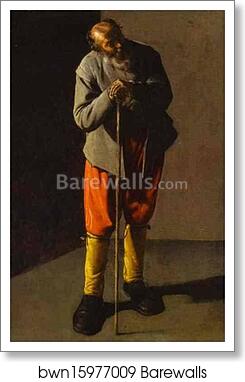 The Old Man by Georges De La Tour, Art Print