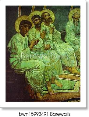 Pentecost. Detail by Mikhail Vrubel, Art Print