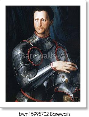 Portrait of Cosimo I de'Medici in Armor by Agnolo Bronzino, Art Print Portrait of Cosimo I de'Medici in Armor by Agnolo Bronzino, Art Print