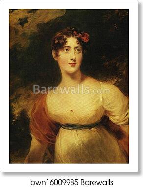 Portrait of Lady Emily Harriet Wellesley-Pole, Later Lady Raglan by Sir Thomas Lawrence, Art Print Portrait of Lady Emily Harriet Wellesley-Pole, Later Lady Raglan by Sir Thomas Lawrence, Art Print