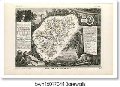 Dépt. de la Charente (région de l'ouest) by Victor Jules Levasseur, Art Print Dépt. de la Charente (région de l'ouest) by Victor Jules Levasseur, Art Print