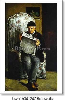 Portrait of Louis-Auguste Cézanne, the Artist's Father by Paul Cézanne, Art Print Portrait of Louis-Auguste Cézanne, the Artist's Father by Paul Cézanne, Art Print