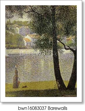 La Siene a Courbevoie by Georges Seurat, Art Print