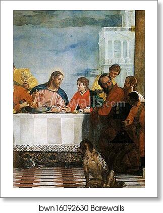 Feast in the House of Levi. Detail by Paolo Veronese, Art Print Feast in the House of Levi. Detail by Paolo Veronese, Art Print