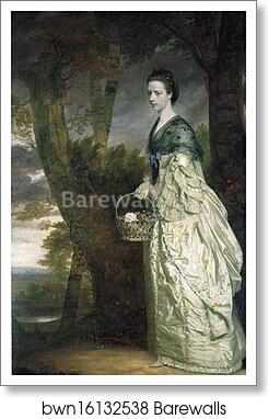 Mrs Thomas Riddell by Sir Joshua Reynolds, Art Print