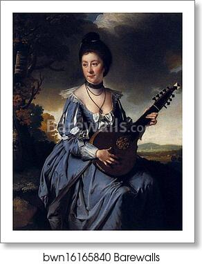 Mrs Robert Gwillym by Joseph Wright Of Derby, Art Print
