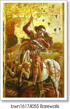 St. George and the Dragon by Cosmè Tura (A.K.A. Cosimo Tura), Art Print