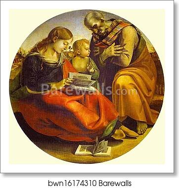 The Holy Family by Luca Signorelli, Art Print
