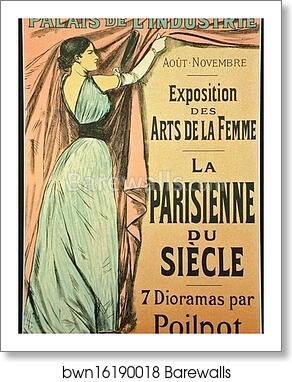 L'Exposition des Arts de la Femme (sept dioramas par Poilpot) : "La Parisienne de Siècle" by Jean-Louis Forain, Art Print