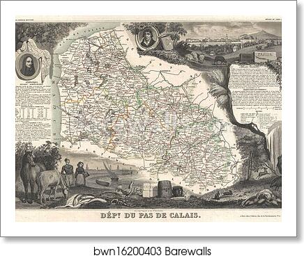 Dept. du pas de Calais by Victor Jules Levasseur, Art Print