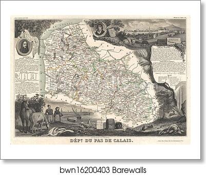 Dept. du pas de Calais by Victor Jules Levasseur, Art Print Dept. du pas de Calais by Victor Jules Levasseur, Art Print