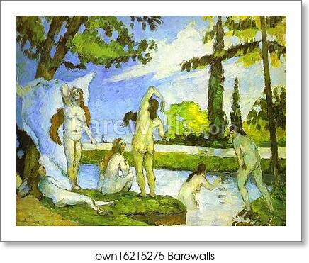 Six Women Bathing by Paul Cézanne, Art Print