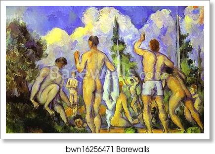 Bathers by Paul Cézanne, Art Print