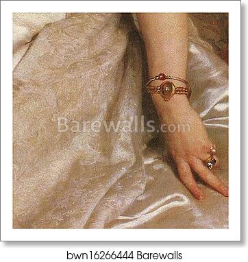 Portrait of Madame la Comtesse de Cambaceres. Detail by William-Adolphe Bouguereau, Art Print Portrait of Madame la Comtesse de Cambaceres. Detail by William-Adolphe Bouguereau, Art Print