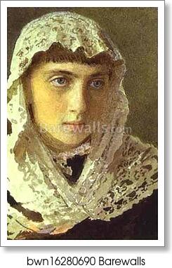 Portrait of Sophia Kramskaya, the Artist's Daughter by Ivan Kramskoy, Art Print