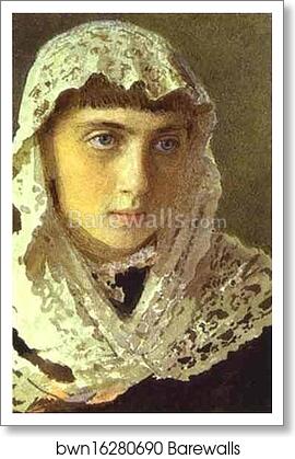 Portrait of Sophia Kramskaya, the Artist's Daughter by Ivan Kramskoy, Art Print Portrait of Sophia Kramskaya, the Artist's Daughter by Ivan Kramskoy, Art Print