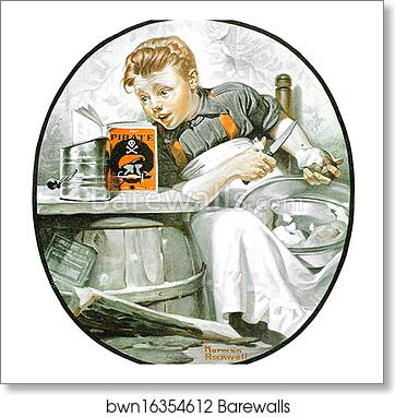 Saturday Evening Post cover – "Mom’s Helper" by Norman Rockwell, Art Print
