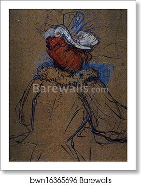 Red Haired Woman Seen from Behind by Henri De Toulouse-Lautrec, Art Print