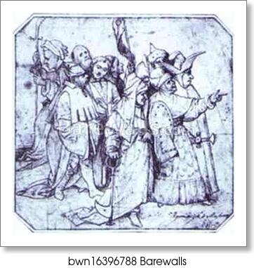 Group of Male Figures by Hieronymus Bosch, Art Print