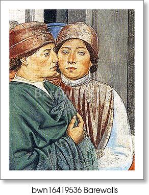 St. Augustine at the University of Carthage. Detail by Benozzo Gozzoli, Art Print St. Augustine at the University of Carthage. Detail by Benozzo Gozzoli, Art Print